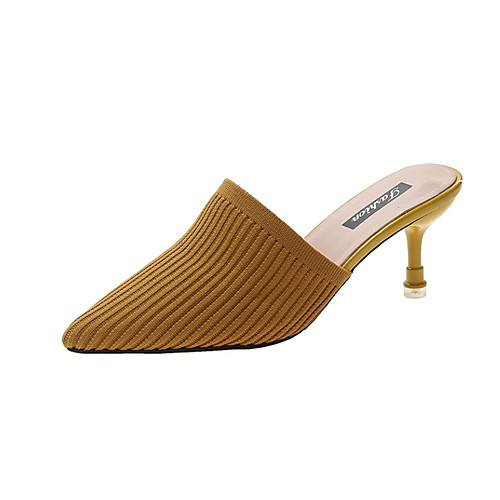 Women's Sandals Summer Flared Heel Pointed Toe Daily PU Black / Yellow / Beige
Women's Sandals Summer Flared Heel Pointed Toe Daily PU Black / Yellow / Beige