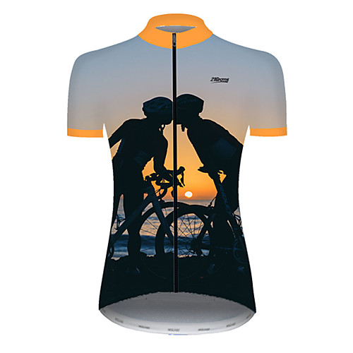 21Grams Women's Short Sleeve Cycling Jersey Black / Orange Bike Top Mountain Bike MTB Road Bike Cycling Breathable Sports Clothing Apparel / Micro-elastic
21Grams Women's Short Sleeve Cycling Jersey Black / Orange Bike Top Mountain Bike MTB Road Bike Cycling Breathable Sports Clothing Apparel / Micro-elastic