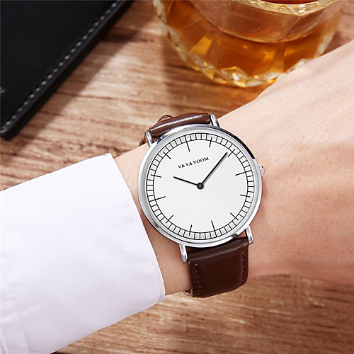 Men's Sport Watch Quartz Genuine Leather 30 m Water Resistant / Waterproof Calendar / date / day Day Date Analog Fashion Cool - Golden / Brown BlackGloden Brown One Year Battery Life
Men's Sport Watch Quartz Genuine Leather 30 m Water Resistant / Waterproof Calendar / date / day Day Date Analog Fashion Cool - Golden / Brown BlackGloden Brown One Year Battery Life