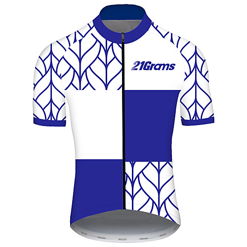 21Grams Men's Short Sleeve Cycling Jersey Spandex Blue and White Stripes Solid Color Bike Jersey Top Mountain Bike MTB Road Bike Cycling UV Resistant Breathable Quick Dry Sports Clothing Apparel
21Grams Men's Short Sleeve Cycling Jersey Spandex Blue and White Stripes Solid Color Bike Jersey Top Mountain Bike MTB Road Bike Cycling UV Resistant Breathable Quick Dry Sports Clothing Apparel