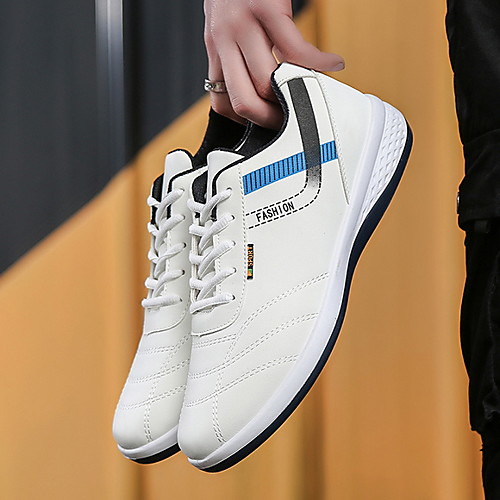 Men's Spring / Summer Sporty Daily Trainers / Athletic Shoes PU White / Black / Blue
Men's Spring / Summer Sporty Daily Trainers / Athletic Shoes PU White / Black / Blue