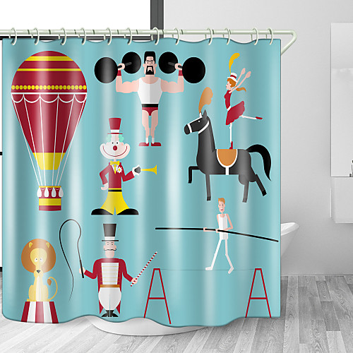 Bathroom Shower Curtains & Hooks Rainbow Neoclassical Polyester Waterproof
Bathroom Shower Curtains & Hooks Rainbow Neoclassical Polyester Waterproof