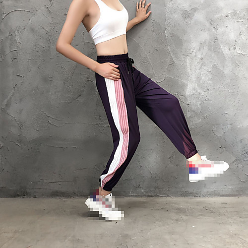 Women's Jogger Pants Joggers Running Pants Track Pants Sports Pants Sports Bottoms Running Jogging Training Lightweight Breathable Quick Dry Stripes Black Purple Blushing Pink / Micro-elastic
Women's Jogger Pants Joggers Running Pants Track Pants Sports Pants Sports Bottoms Running Jogging Training Lightweight Breathable Quick Dry Stripes Black Purple Blushing Pink / Micro-elastic