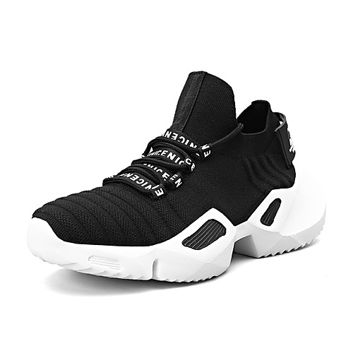 Men's Summer / Fall Sporty / Casual Daily Outdoor Trainers / Athletic Shoes Walking Shoes PU / Tissage Volant Breathable Non-slipping Height-increasing Black / White / Black / Red
Men's Summer / Fall Sporty / Casual Daily Outdoor Trainers / Athletic Shoes Walking Shoes PU / Tissage Volant Breathable Non-slipping Height-increasing Black / White / Black / Red
