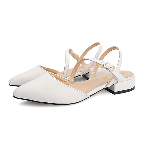 Women's Clogs & Mules Summer Block Heel Pointed Toe Casual Sweet Daily Outdoor PU White / Black
Women's Clogs & Mules Summer Block Heel Pointed Toe Casual Sweet Daily Outdoor PU White / Black