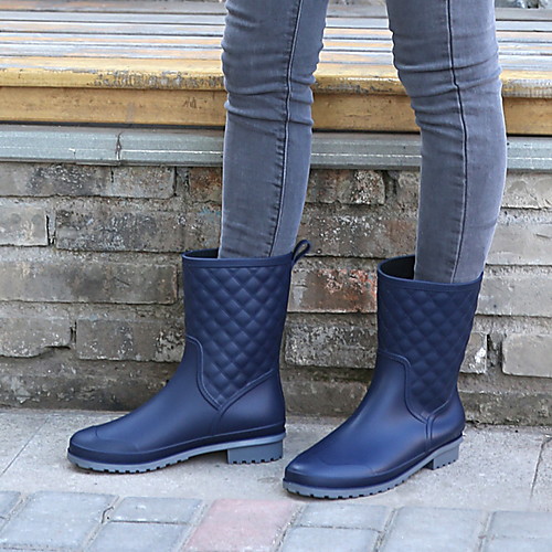 Women's Boots Spring / Summer Platform Round Toe Daily PVC Mid-Calf Boots Black / Royal Blue
Women's Boots Spring / Summer Platform Round Toe Daily PVC Mid-Calf Boots Black / Royal Blue