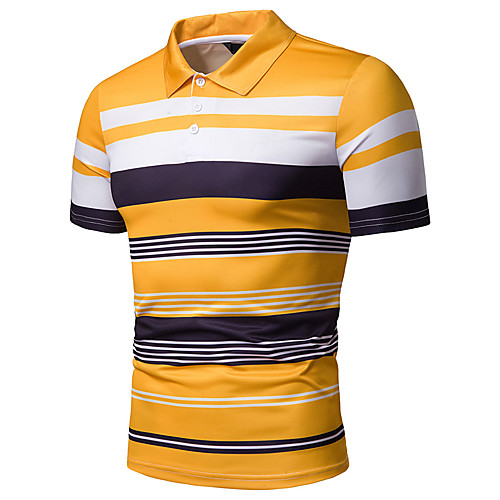 Men's Striped Polo Basic Elegant Daily Going out Yellow / Royal Blue / Navy Blue
Men's Striped Polo Basic Elegant Daily Going out Yellow / Royal Blue / Navy Blue