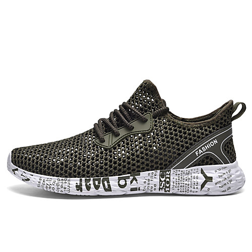 Men's Fall Daily Outdoor Trainers / Athletic Shoes Running Shoes / Walking Shoes Tissage Volant Breathable Non-slipping Shock Absorbing Black / Army Green / Gray
Men's Fall Daily Outdoor Trainers / Athletic Shoes Running Shoes / Walking Shoes Tissage Volant Breathable Non-slipping Shock Absorbing Black / Army Green / Gray