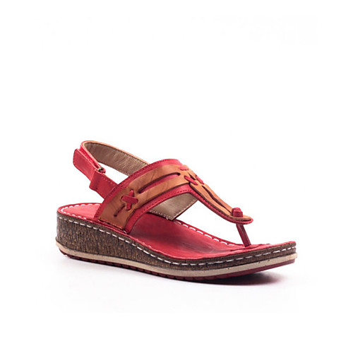 Women's Slippers & Flip-Flops 2020 Spring & Fall / Spring & Summer Wedge Heel Open Toe Casual Boho Daily Outdoor PU Dark Brown / Red / White
Women's Slippers & Flip-Flops 2020 Spring & Fall / Spring & Summer Wedge Heel Open Toe Casual Boho Daily Outdoor PU Dark Brown / Red / White