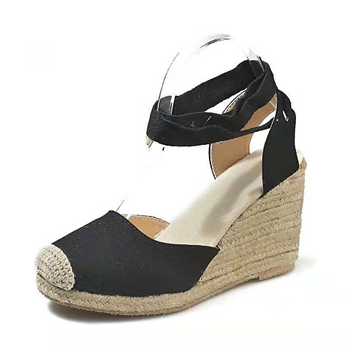 Women's Sandals Wedge Sandals Summer Wedge Heel Open Toe Daily PU Black / Red / Beige
Women's Sandals Wedge Sandals Summer Wedge Heel Open Toe Daily PU Black / Red / Beige