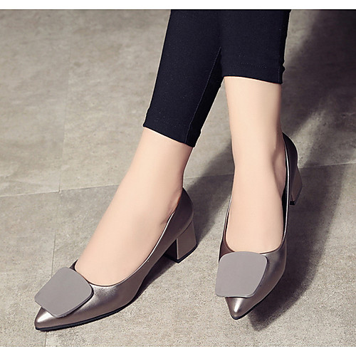 Women's Heels Spring & Summer Chunky Heel Pointed Toe Daily Solid Colored PU Black / Red / Gray
Women's Heels Spring & Summer Chunky Heel Pointed Toe Daily Solid Colored PU Black / Red / Gray