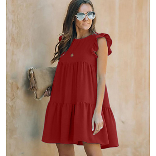Women's A-Line Dress Short Mini Dress - Sleeveless Solid Color Summer Street chic 2020 Wine Green S M L XL
Women's A-Line Dress Short Mini Dress - Sleeveless Solid Color Summer Street chic 2020 Wine Green S M L XL