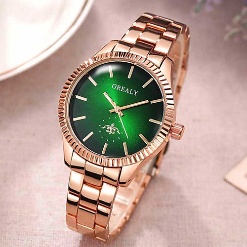 Women's Quartz Watches Casual Fashion Rose Gold Stainless Steel Chinese Quartz Red Green Blue Color Gradient Casual Watch 30 m 1 pc Analog One Year Battery Life
Women's Quartz Watches Casual Fashion Rose Gold Stainless Steel Chinese Quartz Red Green Blue Color Gradient Casual Watch 30 m 1 pc Analog One Year Battery Life