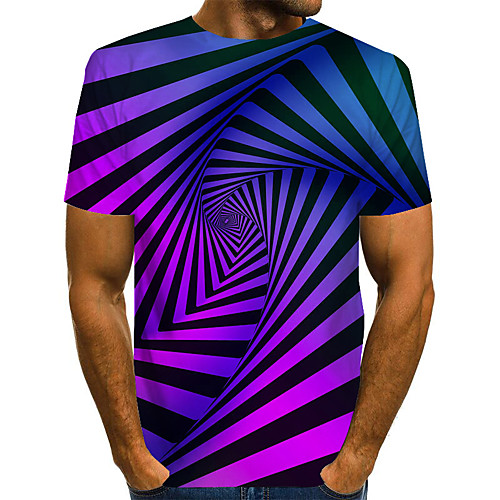 Men's Graphic 3D Print Blue & White Print T-shirt Basic Exaggerated Daily Black / Blue / Purple / Yellow / Green
Men's Graphic 3D Print Blue & White Print T-shirt Basic Exaggerated Daily Black / Blue / Purple / Yellow / Green