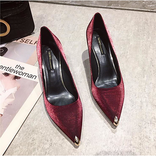 Women's Heels Spring & Summer Stiletto Heel Pointed Toe Daily PU Black / Burgundy / Green
Women's Heels Spring & Summer Stiletto Heel Pointed Toe Daily PU Black / Burgundy / Green