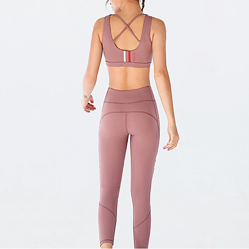 Women's 2pcs Tracksuit Yoga Suit Solid Color Black Purple Green Running Fitness Gym Workout High Waist Tights Leggings Bra Top Sport Activewear Breathable Tummy Control Butt Lift Moisture Wicking
Women's 2pcs Tracksuit Yoga Suit Solid Color Black Purple Green Running Fitness Gym Workout High Waist Tights Leggings Bra Top Sport Activewear Breathable Tummy Control Butt Lift Moisture Wicking