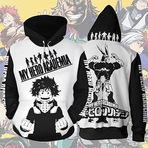 Inspired by My Hero Academia Boko No Hero Cosplay Costume Hoodie Polyster Print Printing Hoodie For Men's / Women's
Inspired by My Hero Academia Boko No Hero Cosplay Costume Hoodie Polyster Print Printing Hoodie For Men's / Women's