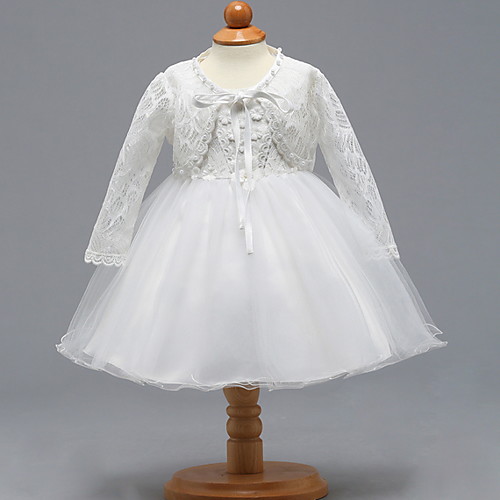 Two Piece Knee Length Birthday / Event / Party Christening Gowns - Lace / Tulle Long Sleeve V Neck with Bow(s)
Two Piece Knee Length Birthday / Event / Party Christening Gowns - Lace / Tulle Long Sleeve V Neck with Bow(s)