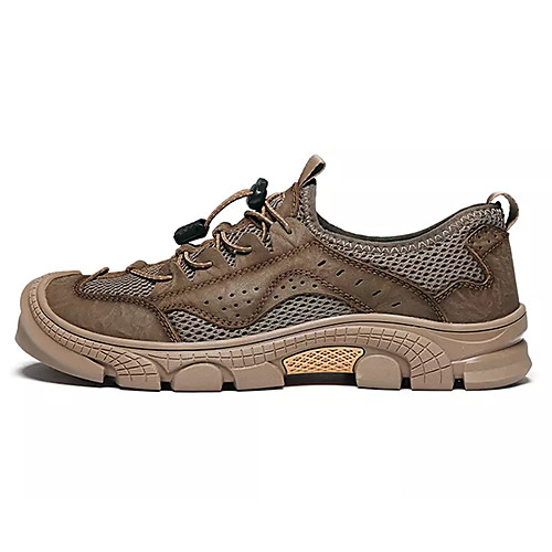 Men's Spring & Summer Sporty Athletic Trainers / Athletic Shoes Walking Shoes Mesh / PU Non-slipping Black / Khaki
Men's Spring & Summer Sporty Athletic Trainers / Athletic Shoes Walking Shoes Mesh / PU Non-slipping Black / Khaki