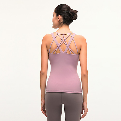 Women's Padded Tank Top Cross Back Removable Pad Fashion Black Purple Green Gray Elastane Yoga Running Fitness Vest / Gilet Top Sport Activewear Breathable Comfort Quick Dry Freedom Stretchy
Women's Padded Tank Top Cross Back Removable Pad Fashion Black Purple Green Gray Elastane Yoga Running Fitness Vest / Gilet Top Sport Activewear Breathable Comfort Quick Dry Freedom Stretchy