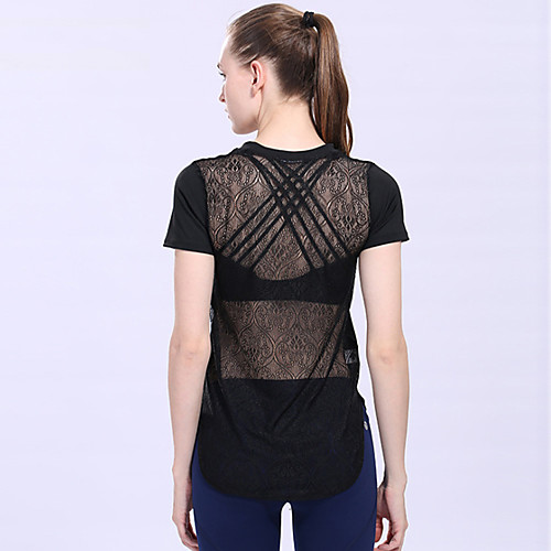 Women's Mesh Running T-Shirt Workout Shirt Round Neck Running Active Training Fitness Breathable Quick Dry Soft Sportswear Tee / T-shirt Top Short Sleeve Activewear Stretchy
Women's Mesh Running T-Shirt Workout Shirt Round Neck Running Active Training Fitness Breathable Quick Dry Soft Sportswear Tee / T-shirt Top Short Sleeve Activewear Stretchy
