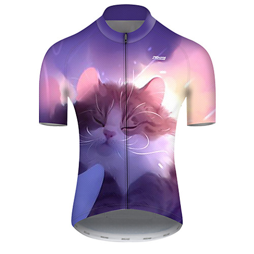 21Grams Men's Short Sleeve Cycling Jersey Polyester Violet Galaxy Cat Animal Bike Jersey Top Mountain Bike MTB Road Bike Cycling Breathable Quick Dry Ultraviolet Resistant Sports Clothing Apparel
21Grams Men's Short Sleeve Cycling Jersey Polyester Violet Galaxy Cat Animal Bike Jersey Top Mountain Bike MTB Road Bike Cycling Breathable Quick Dry Ultraviolet Resistant Sports Clothing Apparel