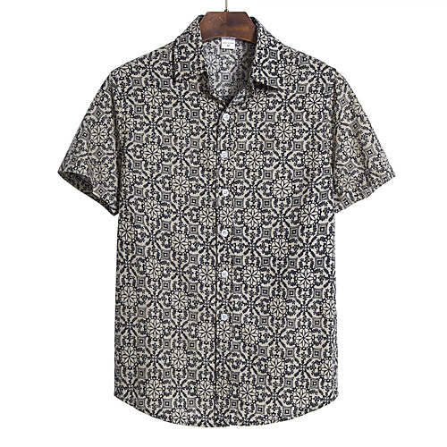 Men's Plus Size Floral Shirt - Cotton Vintage Street chic Holiday Weekend Black / Red / Short Sleeve
Men's Plus Size Floral Shirt - Cotton Vintage Street chic Holiday Weekend Black / Red / Short Sleeve