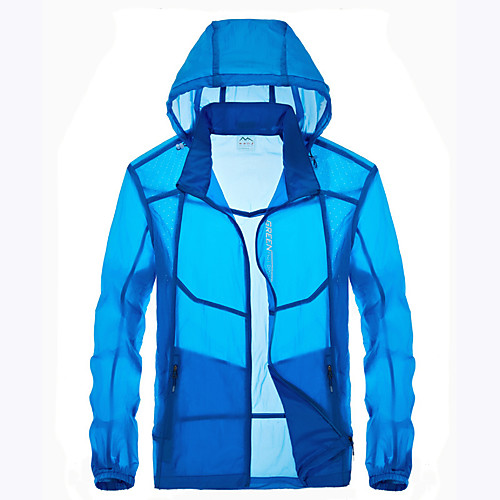 Men's Hiking Skin Jacket Hiking Jacket Summer Outdoor Waterproof Sunscreen Breathable Quick Dry Jacket Hoodie Top Running Hunting Fishing White / Grey / Sky Blue / Dark Blue / Ultraviolet Resistant
Men's Hiking Skin Jacket Hiking Jacket Summer Outdoor Waterproof Sunscreen Breathable Quick Dry Jacket Hoodie Top Running Hunting Fishing White / Grey / Sky Blue / Dark Blue / Ultraviolet Resistant