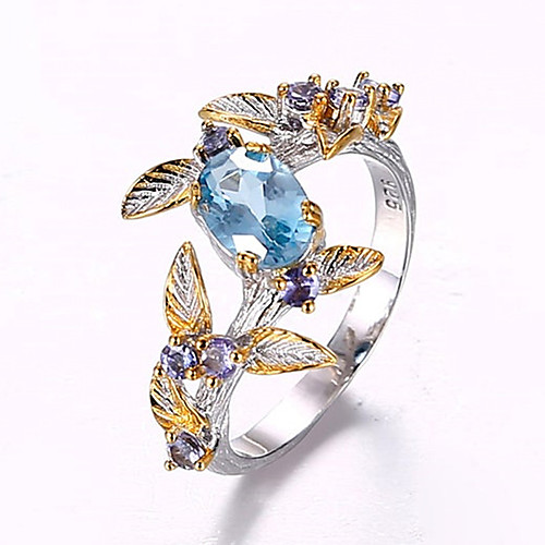 Women's Ring Belle Ring AAA Cubic Zirconia 1pc Ocean Blue Copper Gold Plated Silver-Plated Irregular Statement Luxury Party Evening Gift Jewelry Geometrical Wearable
Women's Ring Belle Ring AAA Cubic Zirconia 1pc Ocean Blue Copper Gold Plated Silver-Plated Irregular Statement Luxury Party Evening Gift Jewelry Geometrical Wearable