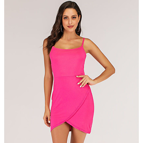 Women's Strap Dress Knee Length Dress - Sleeveless Solid Color Split Summer Strapless Sexy 1920s Daily Holiday Slim 2020 Fuchsia S M L XL
Women's Strap Dress Knee Length Dress - Sleeveless Solid Color Split Summer Strapless Sexy 1920s Daily Holiday Slim 2020 Fuchsia S M L XL