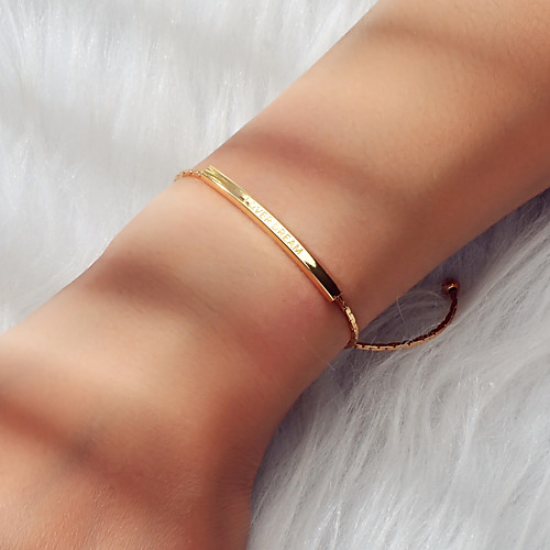 Women's Bracelet Classic Wedding Simple Punk Trendy Fashion French Alloy Bracelet Jewelry Gold For Wedding Party Evening Prom Date Beach
Women's Bracelet Classic Wedding Simple Punk Trendy Fashion French Alloy Bracelet Jewelry Gold For Wedding Party Evening Prom Date Beach