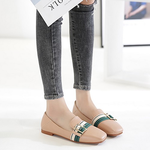 Women's Loafers & Slip-Ons Summer Flat Heel Square Toe Daily PU White / Black / Brown
Women's Loafers & Slip-Ons Summer Flat Heel Square Toe Daily PU White / Black / Brown