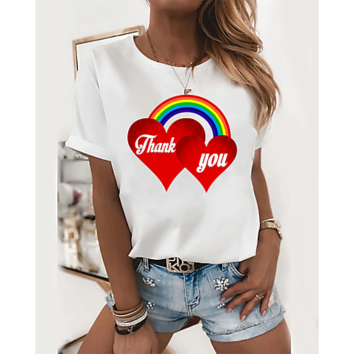 Women's Plus Size Graphic 3D Print Pleated Print Loose T-shirt Street chic Exaggerated Daily Going out Rainbow 
Women's Plus Size Graphic 3D Print Pleated Print Loose T-shirt Street chic Exaggerated Daily Going out Rainbow