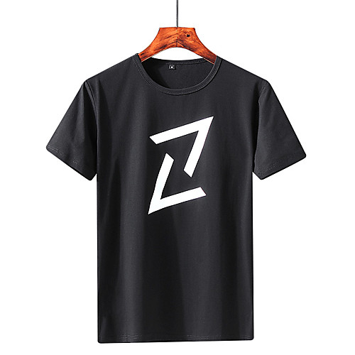 Men's Graphic Solid Colored T-shirt - Cotton Basic Street chic Daily Weekend Round Neck White / Black / Short Sleeve / Letter
Men's Graphic Solid Colored T-shirt - Cotton Basic Street chic Daily Weekend Round Neck White / Black / Short Sleeve / Letter