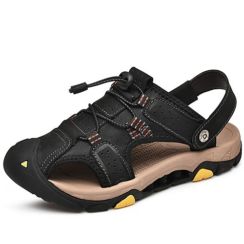 Men's Summer Outdoor Sandals Cowhide Non-slipping Light Brown / Black / Brown
Men's Summer Outdoor Sandals Cowhide Non-slipping Light Brown / Black / Brown