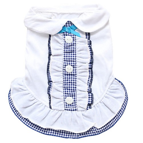 Cat Dog Dress Dog Clothes Breathable Yellow Dark Blue Light Blue Costume Cotton Plaid / Check Fashion XS S M L
Cat Dog Dress Dog Clothes Breathable Yellow Dark Blue Light Blue Costume Cotton Plaid / Check Fashion XS S M L