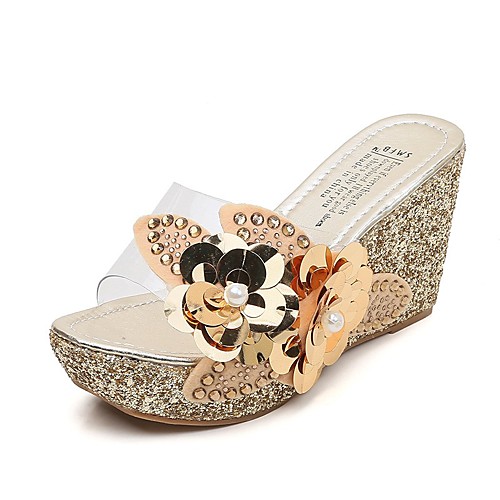Women's Sandals Wedge Sandals Summer Wedge Heel Open Toe Daily PU Black / Gold / Brown
Women's Sandals Wedge Sandals Summer Wedge Heel Open Toe Daily PU Black / Gold / Brown