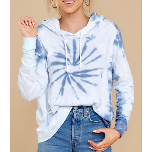 Women's Pullover Hoodie Sweatshirt Tie Dye Basic Hoodies Sweatshirts Light Blue
Women's Pullover Hoodie Sweatshirt Tie Dye Basic Hoodies Sweatshirts Light Blue