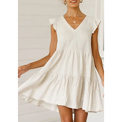 Women's Sheath Dress - Sleeveless Solid Color Summer Elegant 2020 White Black Green S M L XL XXL XXXL
Women's Sheath Dress - Sleeveless Solid Color Summer Elegant 2020 White Black Green S M L XL XXL XXXL