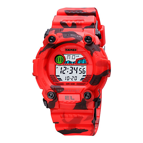 SKMEI Women's Digital Watch Outdoor Colorful Blue Red Green Silicone Rubber Chinese Digital Blue Red Green Alarm Calendar / date / day Chronograph 50 m 1 pc Digital One Year Battery Life
SKMEI Women's Digital Watch Outdoor Colorful Blue Red Green Silicone Rubber Chinese Digital Blue Red Green Alarm Calendar / date / day Chronograph 50 m 1 pc Digital One Year Battery Life