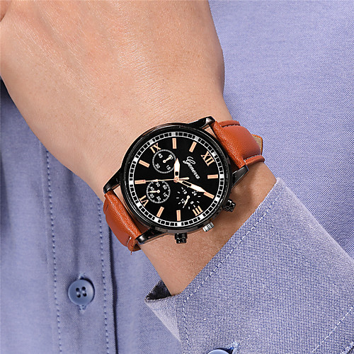 Men's Dress Watch Quartz Stylish Leather Black / Brown Casual Watch Analog Casual Fashion - Black Brown One Year Battery Life
Men's Dress Watch Quartz Stylish Leather Black / Brown Casual Watch Analog Casual Fashion - Black Brown One Year Battery Life