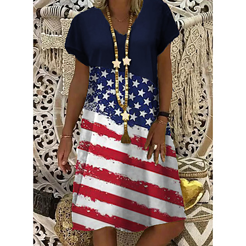 Women's Shift Dress - Short Sleeves Rainbow Flag Summer Elegant Daily 2020 Rainbow M L XL XXL XXXL
Women's Shift Dress - Short Sleeves Rainbow Flag Summer Elegant Daily 2020 Rainbow M L XL XXL XXXL