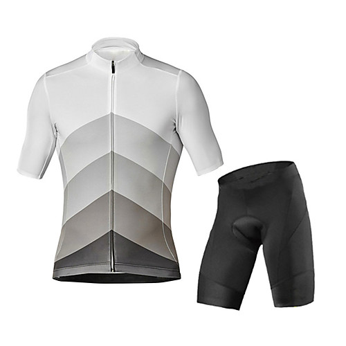 21Grams Men's Short Sleeve Cycling Jersey with Shorts BlackWhite Patchwork Gradient Bike UV Resistant Quick Dry Breathable Sports Patchwork Mountain Bike MTB Road Bike Cycling Clothing Apparel
21Grams Men's Short Sleeve Cycling Jersey with Shorts BlackWhite Patchwork Gradient Bike UV Resistant Quick Dry Breathable Sports Patchwork Mountain Bike MTB Road Bike Cycling Clothing Apparel