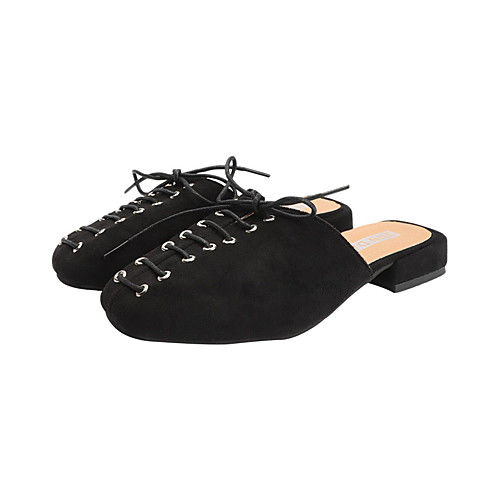 Women's Clogs & Mules Spring & Fall / Spring & Summer Block Heel Round Toe British Daily Lace-up Suede Pink / Khaki / Black
Women's Clogs & Mules Spring & Fall / Spring & Summer Block Heel Round Toe British Daily Lace-up Suede Pink / Khaki / Black