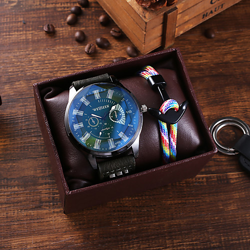 Men's Sport Watch Quartz PU Leather Green Chronograph New Design Casual Watch Analog Classic Fashion - Green
Men's Sport Watch Quartz PU Leather Green Chronograph New Design Casual Watch Analog Classic Fashion - Green