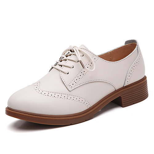Women's Oxfords Spring & Summer / Fall & Winter Flat Heel Round Toe Daily Outdoor Leather Black / Beige
Women's Oxfords Spring & Summer / Fall & Winter Flat Heel Round Toe Daily Outdoor Leather Black / Beige