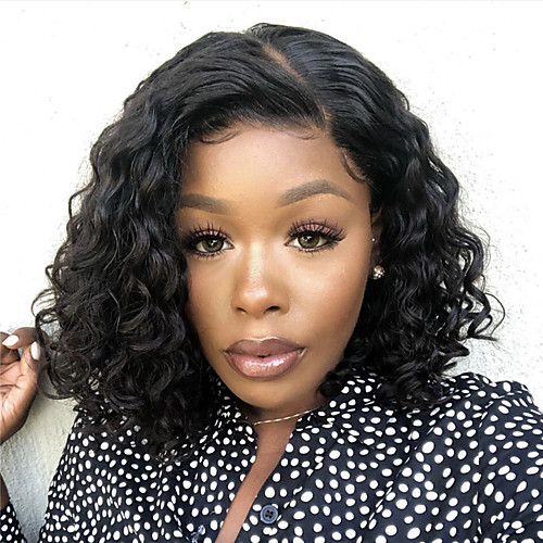 Synthetic Wig Curly Asymmetrical Wig Short Natural Black Synthetic Hair 12 inch Women's Fashionable Design Women Synthetic Black
Synthetic Wig Curly Asymmetrical Wig Short Natural Black Synthetic Hair 12 inch Women's Fashionable Design Women Synthetic Black
