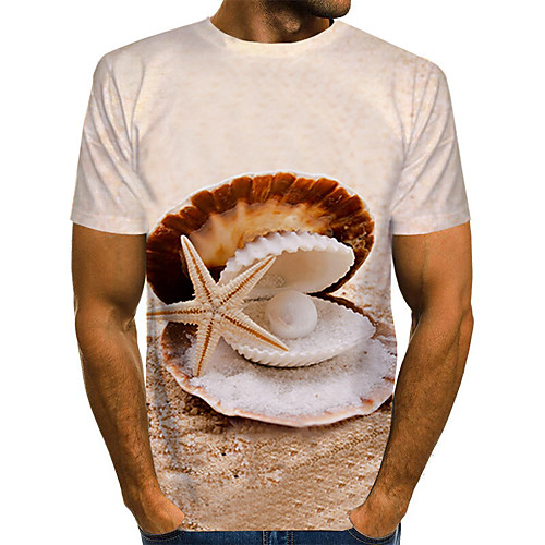 Men's Plus Size 3D Print T-shirt Basic Daily Round Neck Khaki / Short Sleeve
Men's Plus Size 3D Print T-shirt Basic Daily Round Neck Khaki / Short Sleeve