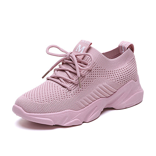 Women's Trainers / Athletic Shoes 2020 Fall Flat Heel Round Toe Sporty Casual Daily Outdoor Solid Colored Tissage Volant Running Shoes / Walking Shoes White / Black / Pink
Women's Trainers / Athletic Shoes 2020 Fall Flat Heel Round Toe Sporty Casual Daily Outdoor Solid Colored Tissage Volant Running Shoes / Walking Shoes White / Black / Pink