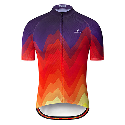 Miloto Men's Short Sleeve Cycling Jersey RedBlue Bike Jersey Top Mountain Bike MTB Road Bike Cycling Quick Dry Breathable Sports Clothing Apparel / Stretchy
Miloto Men's Short Sleeve Cycling Jersey RedBlue Bike Jersey Top Mountain Bike MTB Road Bike Cycling Quick Dry Breathable Sports Clothing Apparel / Stretchy